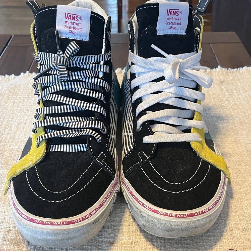 Vans Mens Black High-Top Sneakers